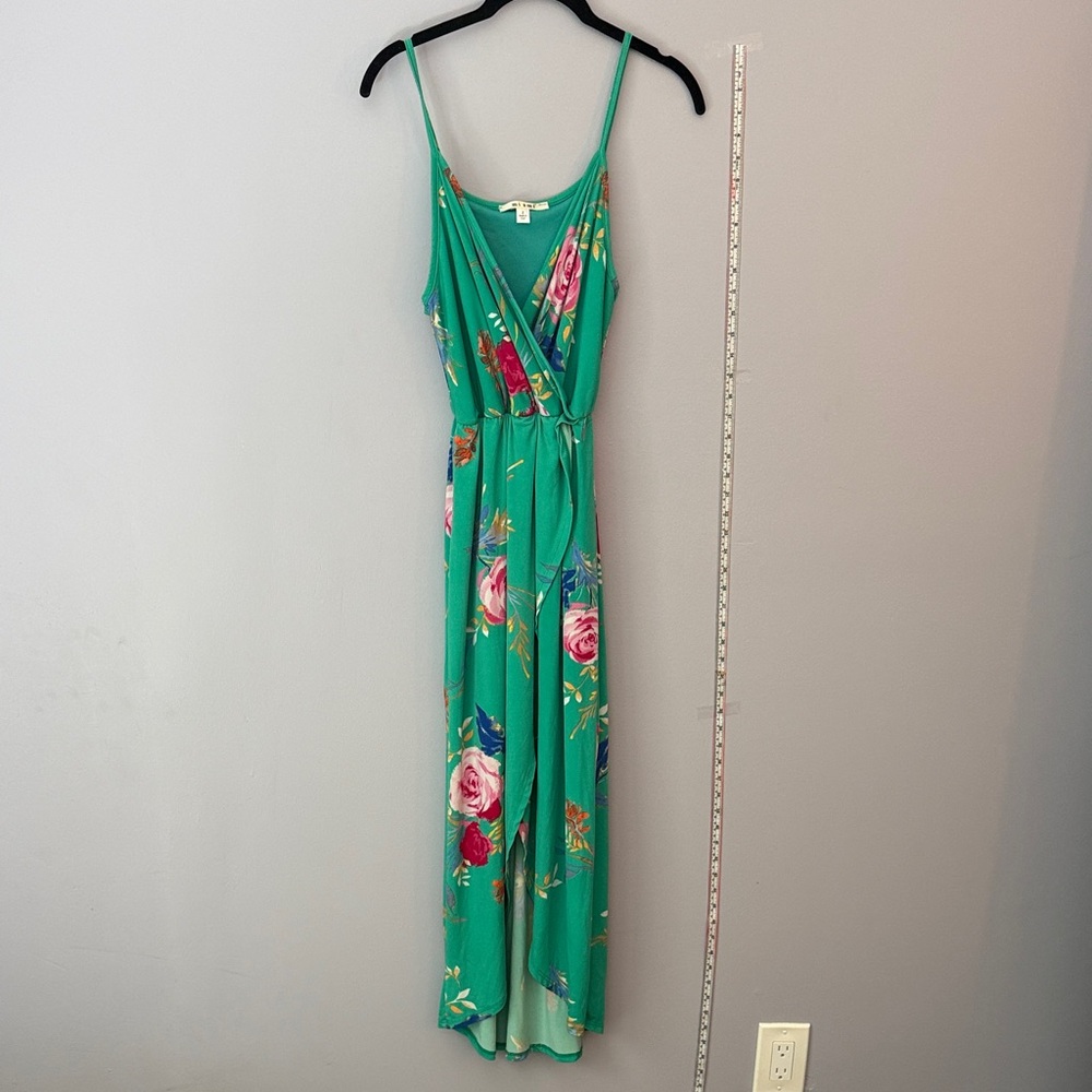 Miami Green Floral Maxi Dress